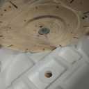 i-POOK Fandelier Ceiling Fan with Lights and Remote, 42'' Crystal Chandelier Fan with 4 Retractable Blades, 6 Wind Speeds, for Bedroom, Living Room, Silver