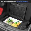 Car Refrigerator for Tesla Model Y, 37QT(35L) -4~68 Car Fridge 12V Refrigerator for Tesla Model Y Trunk Portable Freezer for Camping Tailgating Road Trip Home 12/24V DC&120~240V AC, App Control