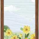 8x24 Wood Frame Brown, Rustic Natural Wooden 24x8in Poster Picture Frame, Distressed 8 x 24inch Woodgrain Gallery Photo Frame with HD Plexiglass, Horizontal Vertical Wall Mounting Display 1pcs