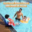 SLOOSH 2 Pack Inflatable Body Boards for Water Slides, Surfing Board Pool Floats, Swimming Pool Floating Boards Learn to Swim, Summer Water Fun Toy for Kids and Toddlers (Red and Orange), Medium