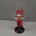 40 and Fabulous Birthday Wine Glass for Women | Fun Gift for Woman Turning Forty Years Old | Mom, Best Friend, Aunt, Sister, Cousin, Co-Worker | Big 23 oz, 8.8 Inch Tall Wine Glass