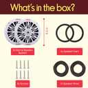 Pyle 6.5 Inch Dual Marine Speakers - 2 Way Waterproof and Weather Resistant Outdoor Audio Stereo Sound System with 200 Watt Power, Poly Carbon Cone and Butyl Rubber Surround - 1 Pair (White)