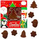 Fruidles Christmas Santas Mini Milk Chocolates Snack, Holiday Treats, Kosher Certified Dairy, 1.41 Oz (2-Pack)