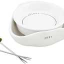 Mud Pie Stacked Olive Dish; bowl 2" x 5 1/2" dia | pick "