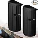 Dock Bumper Fender,Boat Dock Bumpers for Edge or Side,Marine Fender Guard,Vertical Protection,Durable Construction,Includes Mounting Hardware,2 PackBlack