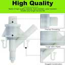 2 x 385311641 RV Toilet Water Valve Kit Compatible with Sealand Dometic 300, 301, 310, 311, 320, 321 Pedal Flush Toilets Camper Trailer RV Toilet, Includes FastenersSieve&Hose Clamp(1 Pack)