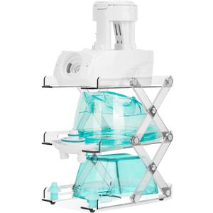 Countertop Caddy3-Tier Collapsible Storage Organizer Compatible with Navage Nasal Irrigation System, Nasal Care Accessories Organizer(Caddy Only)