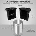 Clear Ice Cube Maker, 2" Stainless Steel Clear Ice Maker for Old Fashioned Whiskey lover, Bourbon, Whiskey, Cocktail Gifts for Men on Birthday or Holiday, Easy-Release Ice Ball Maker Mold (2"-1 PCS, Fun Shapes-2''-1 PC)