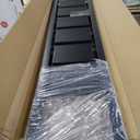 GameGem 6 Step Ladder for 12 Feet High Ceiling, Lightweight Aluminum Folding Step Stool with Convenient Handgrip, Stepladders with Anti-Slip and Wide Pedal for Home Use Space Saving - Black