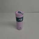 REDUCE Halo 24 oz Stainless Steel Vacuum Insulated Tumbler - Spill Proof Travel Mug with Flip Handle Lid - Keeps Drinks Cold for 32 Hrs - Dishwasher Safe - Cupholder Friendly - Pink Quartz