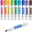 Amazon Basics Dry Erase Whiteboard Markers, Chisel Tip, Low-Odor, Assorted Colors, 12-Pack, Erase Easily