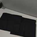 Encasa XO Throw Pillow Covers 12x12 in Set of 2 Jet Black | No Inserts | Cotton Pillow Covers for Living Room, Bed, Sofa, Couch | Decorative Cushion Covers with Improved Zipper