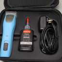 FuzzyFix Professional Dog Clippers for Grooming - 2 Speed Pet Grooming Kit for Thick Curly Matted Coats - Low Noise Heavy Duty Cordless Hair Trimmer with Detachable Metal Blade for Animal/Pet/Horse