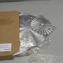 Blulu 9 Pcs Silver Mirror Wall Decor Metal Round Home Art Decor Decorative Modern Circle Mirror Wall Art Sculpture Hanging Decorations for Home Living Room Office