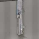 AIZESI Spring Tension Curtain Rod 24 to 46 Inch, White, 1Pcs, Iron, Tension Mounted