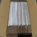 HORLIMER 10x8x3 inches Shipping Boxes Set of 25, White Corrugated Cardboard Box Literature Mailer, 25 Stickers Included