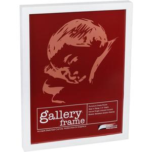 Ambiance Gallery Wood 1.5" Deep Picture Frames - Single 16"x20" White Wood Frame, Shatter-Resistant Acrylic Glazing & MDF Backing, Horizontal or Vertical Wall Display