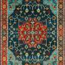 WILLSUN Washable Area Rugs, 2x3 Non-Slip Boho Small Area Rugs for Entryway, Kitchen, Bathroom, Machine Washable Vintage Rug, Indoor Floral Print Carpet for Home Decor, Kid & Pet Friendly Mat