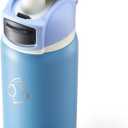 BUZIO 32 oz Insulated Stainless Steel Water Bottle, Triple Wall Water Bottle with Chug Spout and Leakproof Locking Lid for Gym Sports School Work, Dishwasher Safe, Keep Cold 48H, Haze Blue