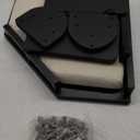 INICIO Cat Wall Shelves - Modern and Durable 3 Step Cat Furniture for Wall - Stylish Birch Floating Shelf for Cats up to 15lbs - Wooden Corner Shelves with Cushioned Perch - Black