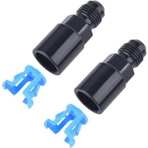 EVIL ENERGY 6AN Male to 3/8" SAE Quick-Disconnect Female Push-On EFI Fuel Rail Fitting 2PCS