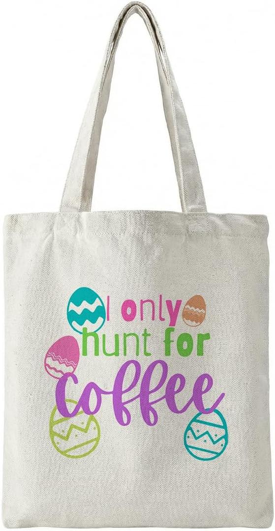 Canvas Bag for Easter Aesthetic Easter Tote Bag for Women