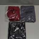 Blisset Women's High Waisted Capri Buttery Soft Tummy Control No See Through Workout Athletic Running Yoga Cycling (Large-X-Large, 105-black/Grey/Burgundy)