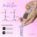 Smart Watch Bands for Women, Printed Silicone Watch Band Compatible with Fitbit Versa 3, Versa 4, Fitbit Sense & Sense 2, Soft Sport Ladies Watches Strap Replacement