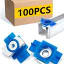 SIHAI 100 Pcs Strut Channel Twirl Cone Nuts - 1/4"-20, Rustproof Strut-Channel Nuts Unistrut Hardware for US Strut Channel Solar Panels/Cable Trays/Electrical Channel Mounting