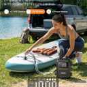 OGERY Paddle Board Electric Pump, 3X Faster Inflation & Deflation, Dual Power SUP Pump with Smart Auto-Off, Up to 20 PSI, Digital Pressure Display, 7 Nozzles for SUP Kayaks Tents Air Mattresses Boats