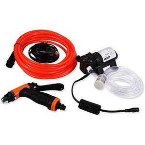12V DC Portable High Pressure Car Washer,Electrical Portable Pressure Washer Self-Priming Pump Quick Washer Kit for Home Auto Use