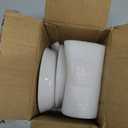 LE TAUCI Ceramic Spoon Rest for Stove Top, 4.8 Inch Spoon Holder for Kitchen Counter, Kitchen Gadgets, Coffee Spoon Cradle, Home Accessories for Utensils, Set of 4, White