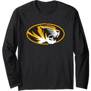 Missouri Tigers Apparel Icon Officially Licensed Long Sleeve T-Shirt, S