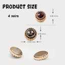4Pcs Strong Hijab Magnets, Big Magnets for Muslim Scarf, Hijab Magnetic Pins, Magnetic Buttons for Clothing, Rhinestone Hijab Magnet for Women Girls Scarf Niqab