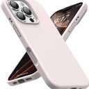 OuXul Designed for iPhone 16 Pro Case,Shockproof Liquid Silicone Protective Phone Case with Soft Anti-Scratch Microfiber Lining Ultra Slim Drop Protection Phone Cover 6.3 inc (Dusty Pink)