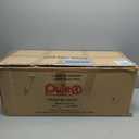 Puleo International 4.5ft Pre-Lit Potted Flocked Arctic Fir Christmas Tree with 70 Clear Lights, 419 Realistic Dense Snow Flocked Branch Tips, Easy Setup Artificial Trees with Sturdy Stand