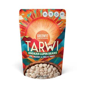 Greenfit Tarwi (Chocho) Freeze-Dried Beans  54g Protein | Low Carb, High Fiber, Plant-Based Vegan Snack | Keto Friendly Superfood | 3.5oz Pouch