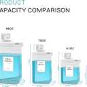 2 Pack Laundry Detergent Dispenser, 78oz Detergent Dispenser, Refluxable Laundry Detergent Container, Plastic Liquid Laundry Detergent Dispenser for Laundry Room Organization with 6 Labels