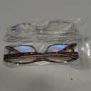 Gaoye 2-Pack of Reading Glasses - Blue-Light Filter, UV Protection - Readers with Rectangle Frames (Bright Leopard + Clear)