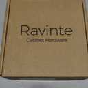 Ravinte Arch Cabinet Pulls Solid 10 Pack 3 Inch Matte Black Kitchen Cabinet Handles Flat Square Foot Curved Drawer Pulls Hardware for Kitchen Cabinet