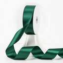 MEEDEE Dark Green Satin Ribbon - 1-1/2 inch Double Faced, Perfect for Christmas Tree, Wreaths, Weddings, Flower Bouquets