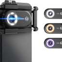 MIAO LAB 100X/150X/200X Nano Zoom Phone Microscope Lens for iPhone/Android | 3-in-1 Phone Microscope Lens Kit with LED UV Light/CPL/Universal Clip, Mini Pocket Digital Microscope