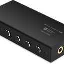 M18i Headphone Amplifier Bluetooth 5.4 Receiver Portable USB DAC Amps High Resolution with 4.4mm and 3.5mm Dual Outputs Supports PCM 384kHz/DSD256 LDAC Lossless for Smartphones/PC/Laptops
