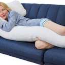 Eli & Elm Ultra Comfort Memory Foam Body Positioner Pillow, Unparalleled Comfort with Unique Ergonomic Design for Perfect Sleep, Standard
