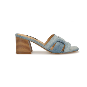 Gelare Block Heel Sandals, Blue,9