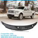 Windshield Wiper Cowl Cover Panel w/Seals Compatible with Ford F150 2009-2014 Left & Right Front Windshield Cowl Panel Grille Insert Replace# BL3Z-15022A69-A BL3Z-15022A68-A
