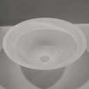 Glass Lamp Shade Replacement for Torchiere Floor Lamps, Lamp Shade for Floor Lamp Suitable for E26 Socket, Standing Lamp Replacement Shade, Alabaster Glass Bowl Shade, E26 Socket Not Include(White)