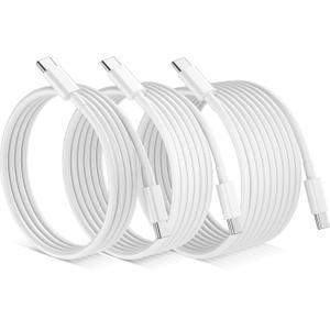 2 x QZIIW USB C to USB C Cable, 3 Pack Type C 240W Fast Charging Cable 3/6/10FT | Type C Android Phone Charger Fast Cable for iPhone 17 16 15 Pro Max Samsung S26 S25 S24 Laptops MacBook iPad Pro/Air etc.