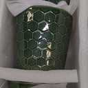 BUYMAX Plant Pots Indoor 6 inch Ceramic Flower Pot with Drainage Hole and Ceramic Tray - Gardening Home Desktop Office Windowsill Decoration Gift, Set of 2(Patina)