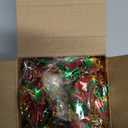 Kingdder 16.4 ft Christmas Tinsel Garland Lighted Metallic Twist Tree Decoration Prelit Battery Operated 50 LED Hanging Garland for Xmas New Year Home Outdoor Decor(Multicolor, Red and Green)